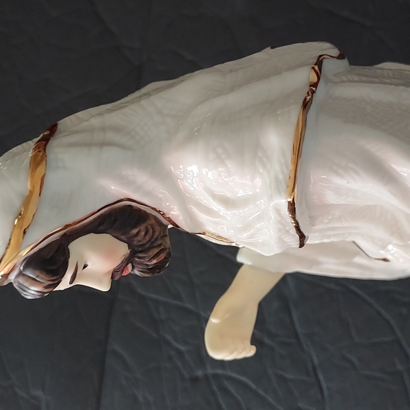 Joseph Figurine 11.5inHx5.5inW Ivory/Gold Trim - Picture 8 of 11